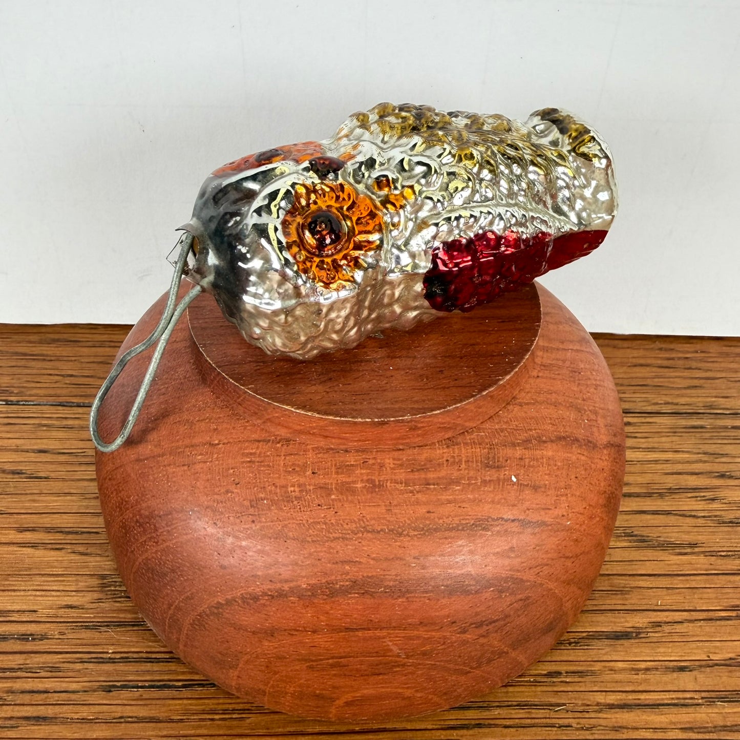 Vintage kerstbal uil