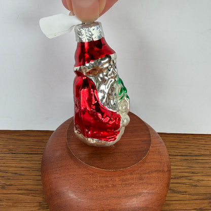 Vintage kerstbal kerstman