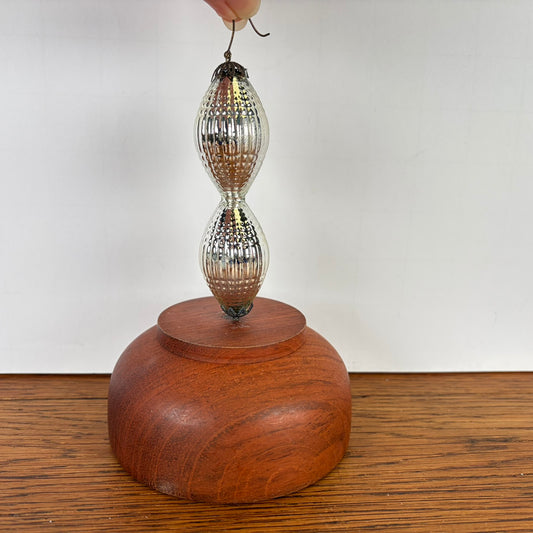 Vintage kerstbal dubbel