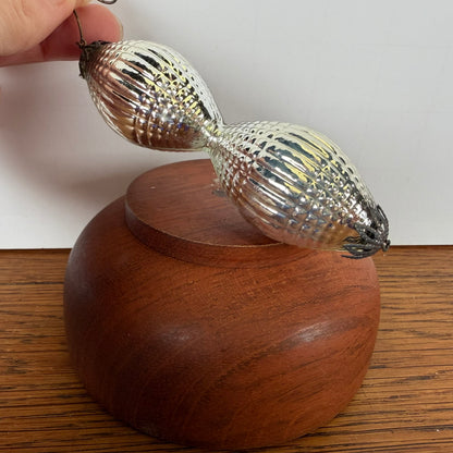 Vintage kerstbal dubbel