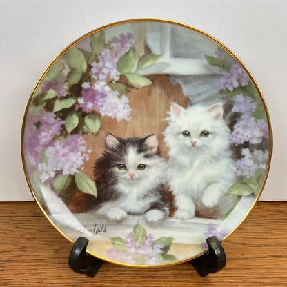 Vintage katten bord Under the Lilacs