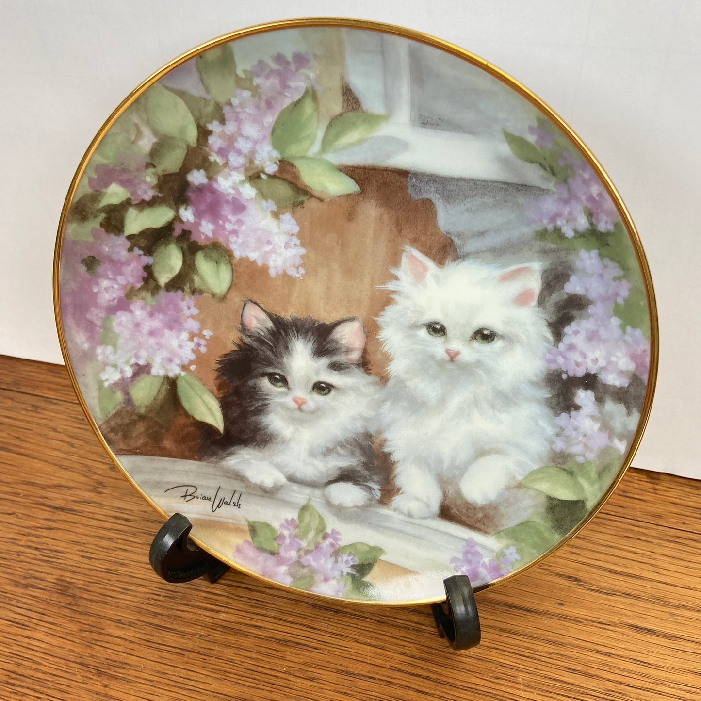 Vintage katten bord Under the Lilacs