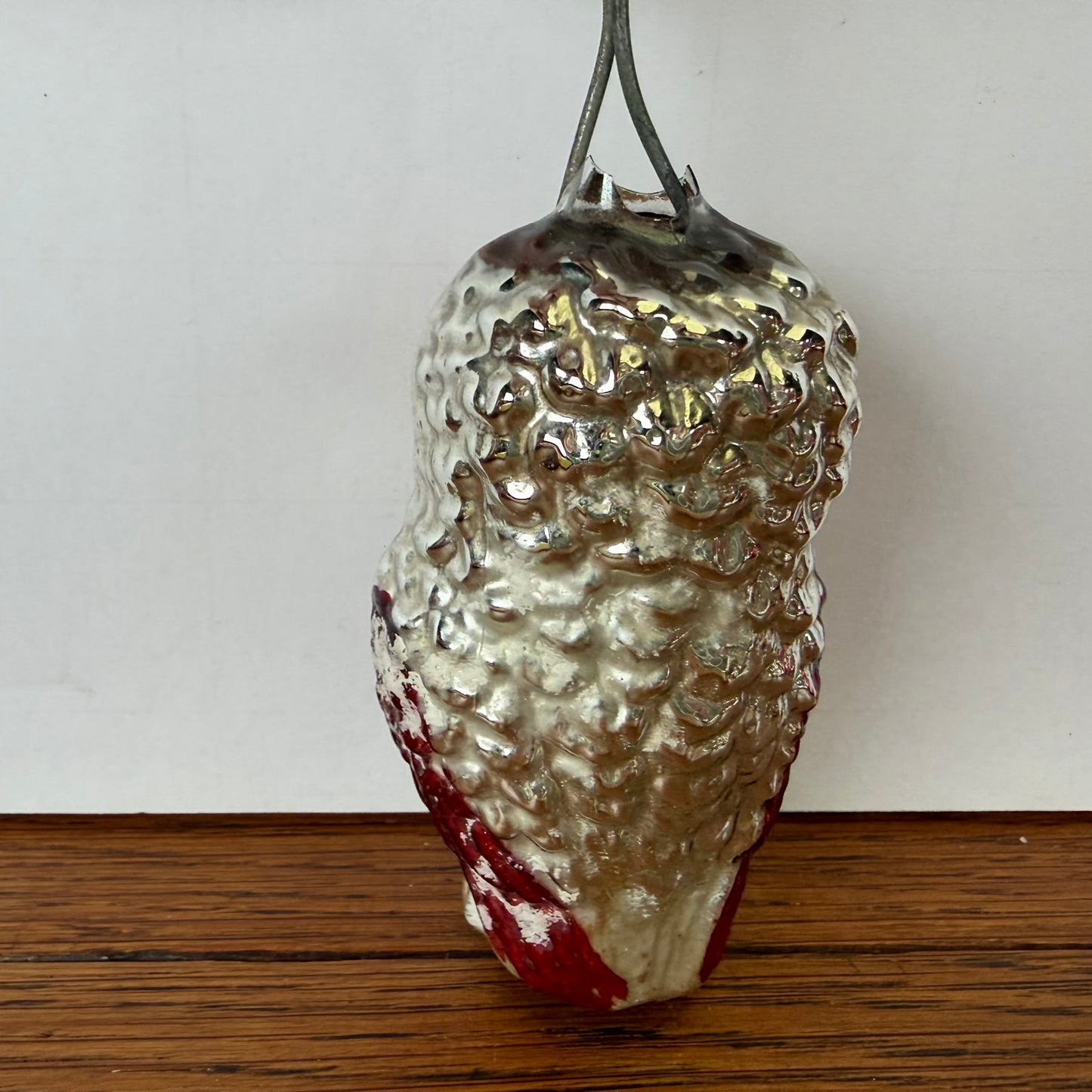 Vintage kerstbal uil