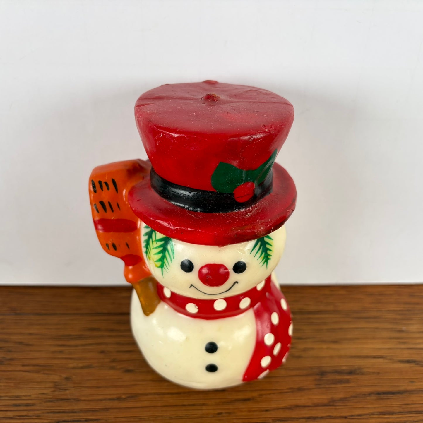 Vintage Sneeuwpop kaars