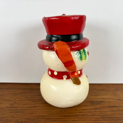 Vintage Sneeuwpop kaars