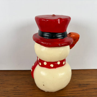 Vintage Sneeuwpop kaars