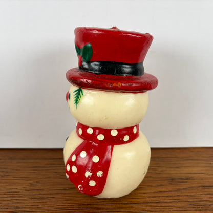 Vintage Sneeuwpop kaars