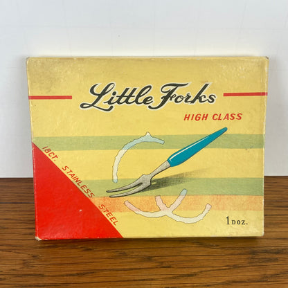 Vintage cocktail vorkjes in doosje