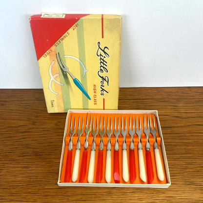 Vintage cocktail vorkjes in doosje