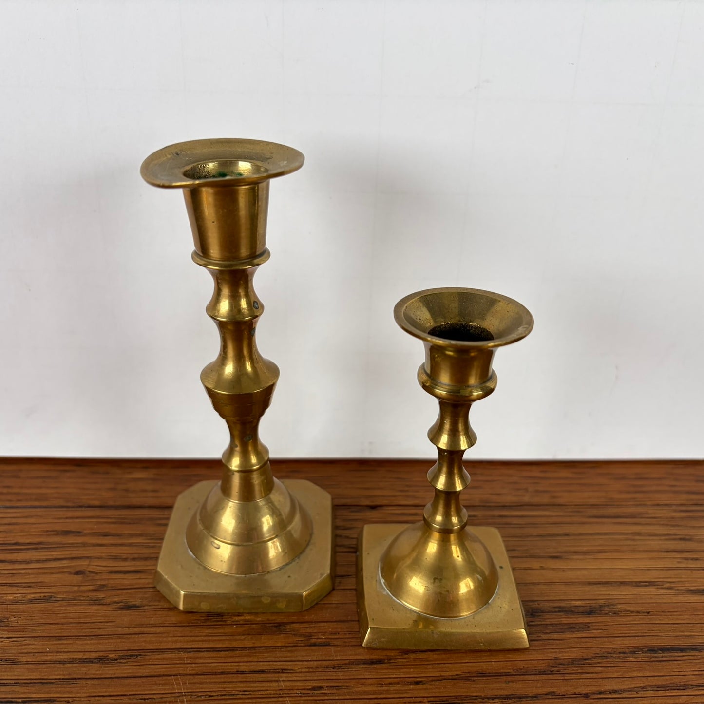 Vintage messing kandelaars