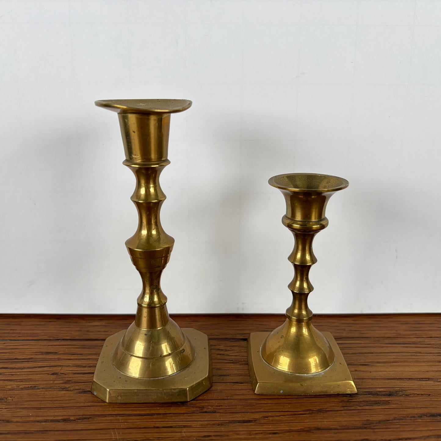 Vintage messing kandelaars