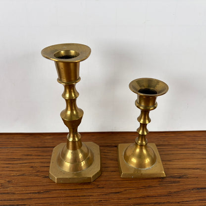 Vintage messing kandelaars