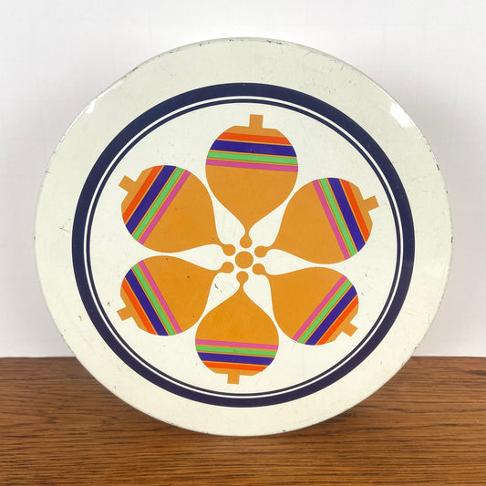 Vintage rond Simel blik