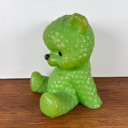 Vintage groen piepbeest beer