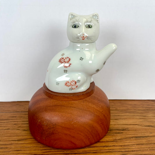 Vintage mini theepotje kat