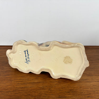 Vintage bloempot hond