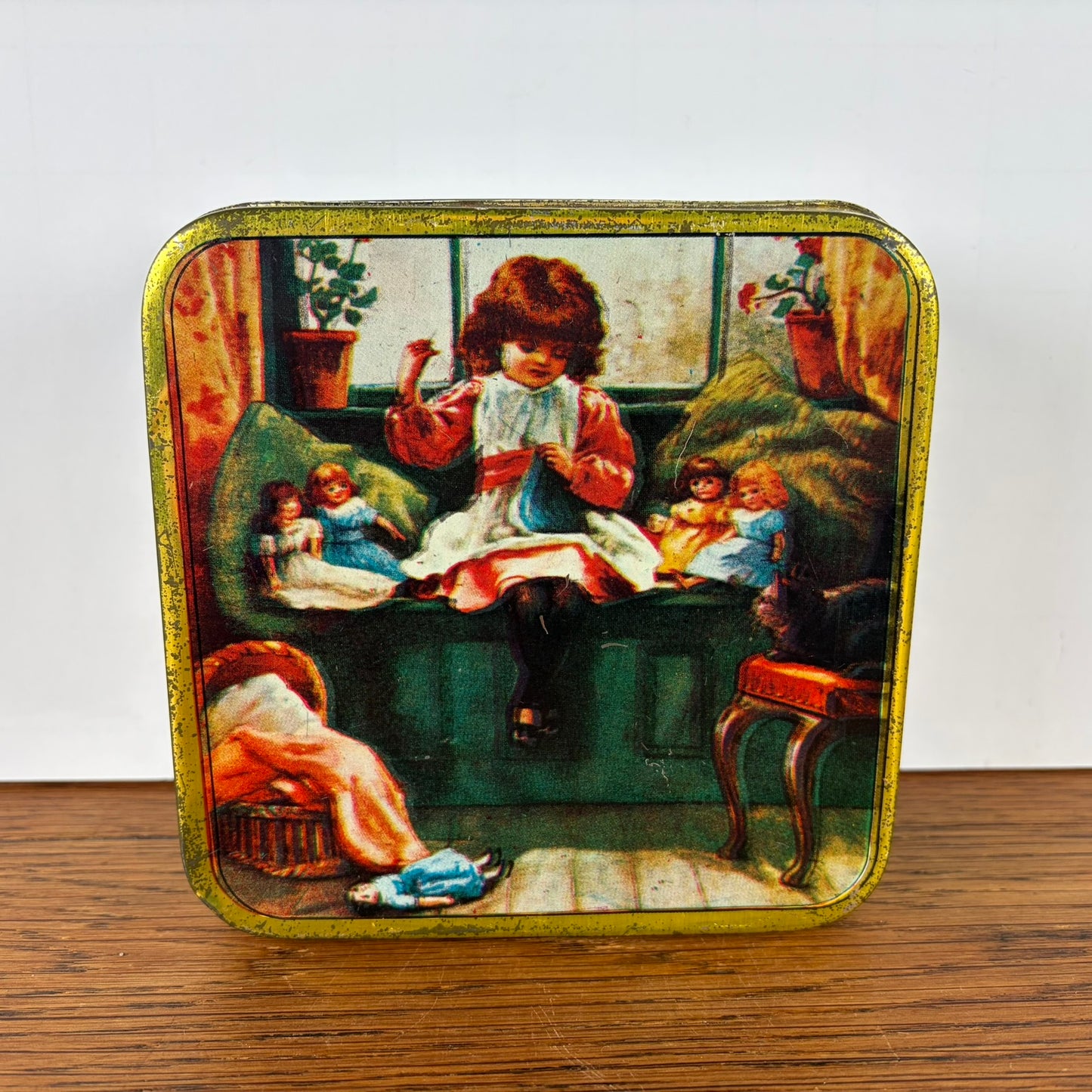 Vintage blikje Naaigaren