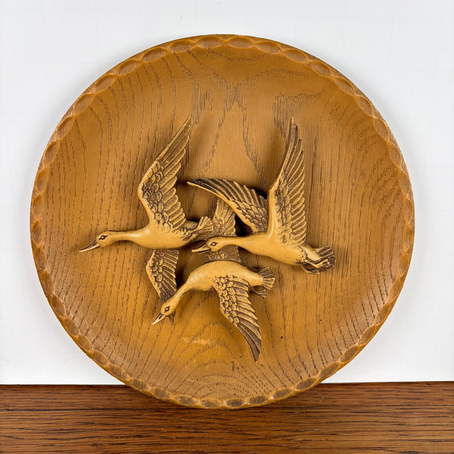 Vintage wandbord ganzen