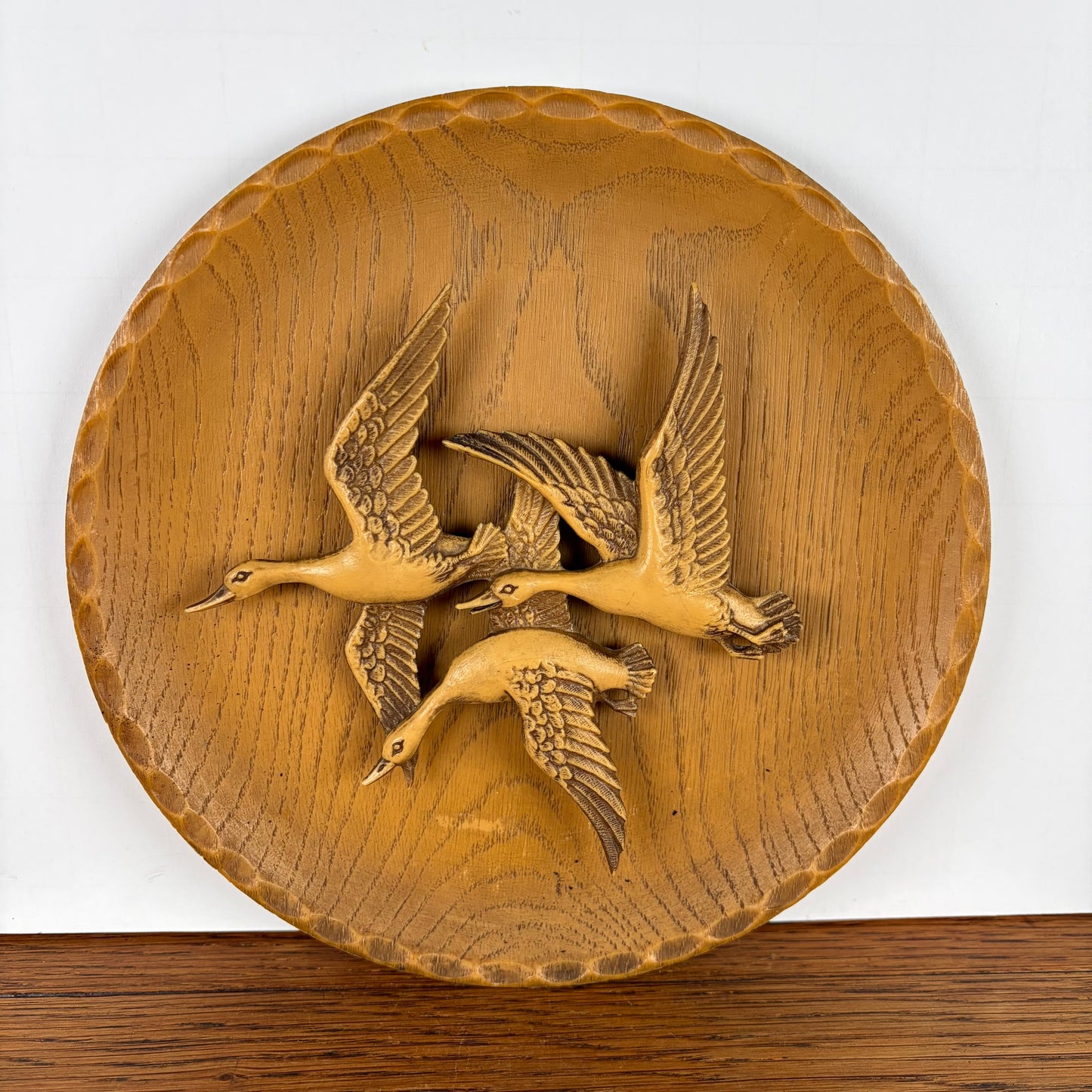 Vintage wandbord ganzen