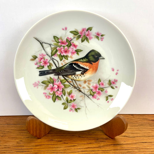 Vintage wandbord vogel