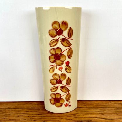 Vintage radiatorbakje bloemen bruin