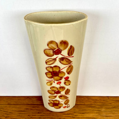 Vintage radiatorbakje bloemen bruin