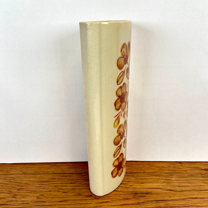 Vintage radiatorbakje bloemen bruin