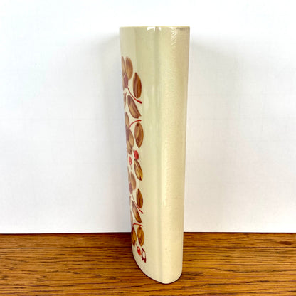 Vintage radiatorbakje bloemen bruin