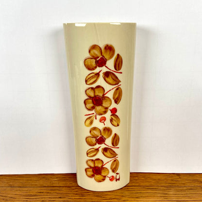 Vintage radiatorbakje bloemen bruin