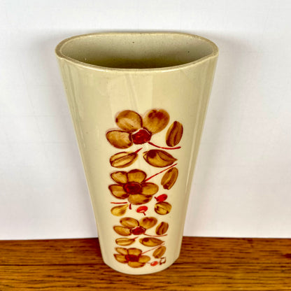 Vintage radiatorbakje bloemen bruin