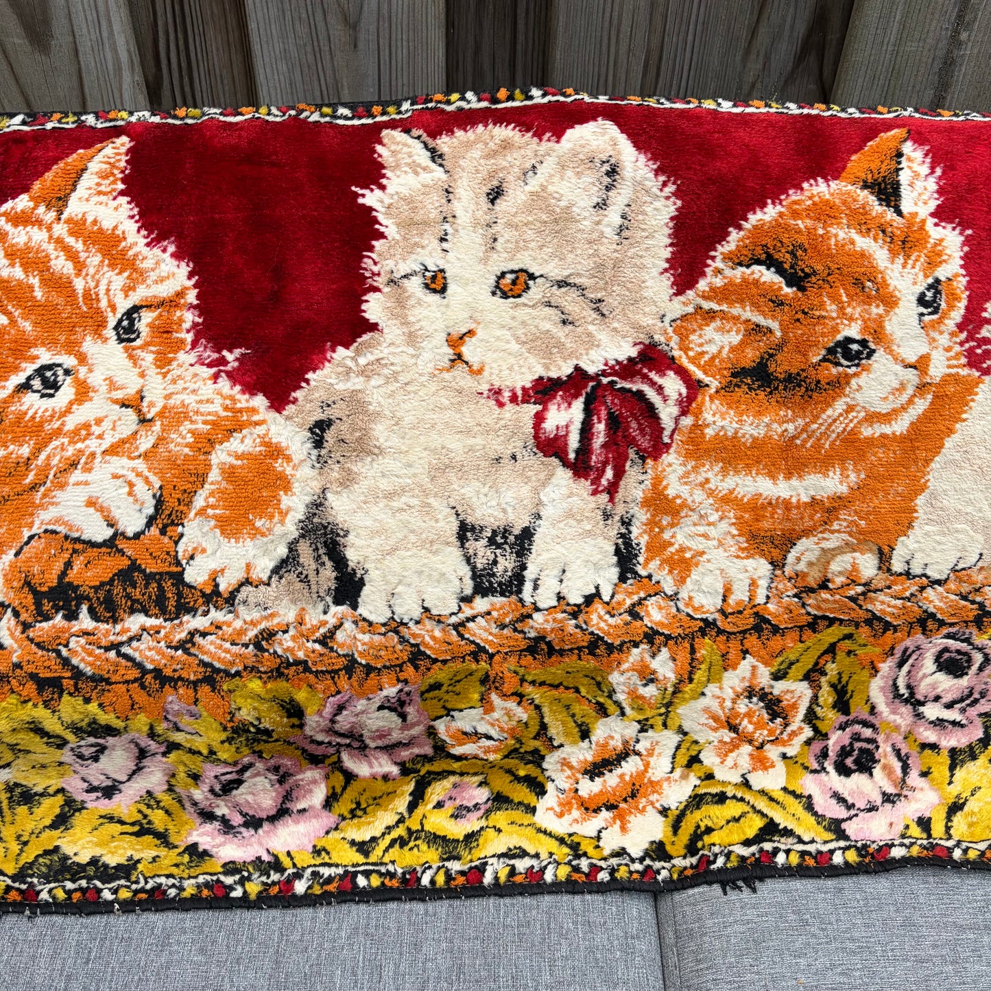 Vintage kleedje katten