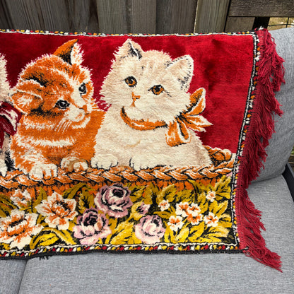 Vintage kleedje katten