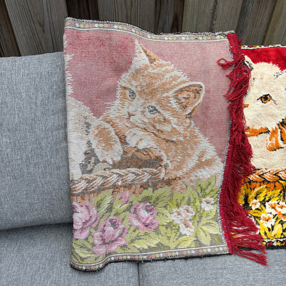 Vintage kleedje katten
