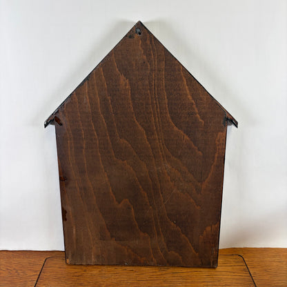 Vintage houten letterbak huisje