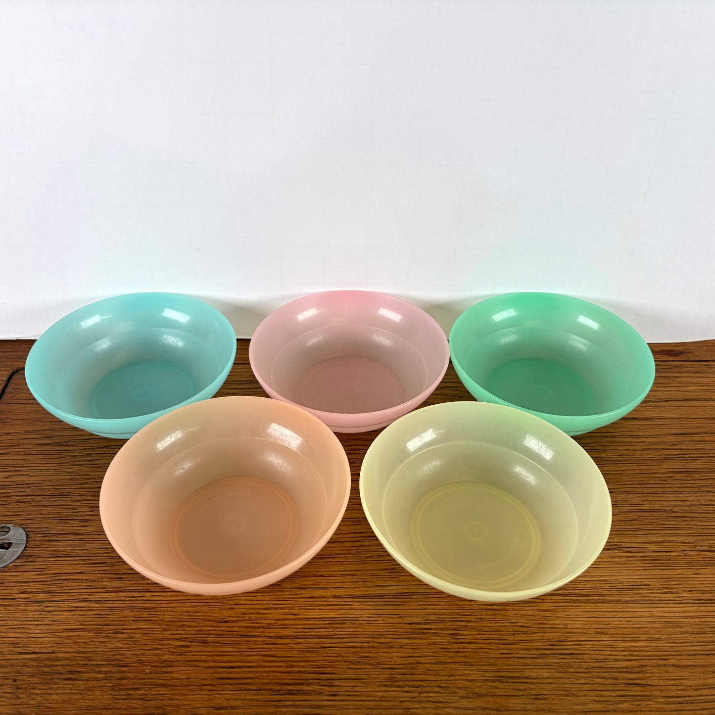 Vintage tupperware schaaltjes pastel