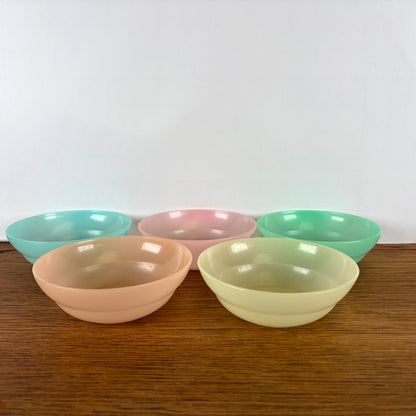 Vintage tupperware schaaltjes pastel