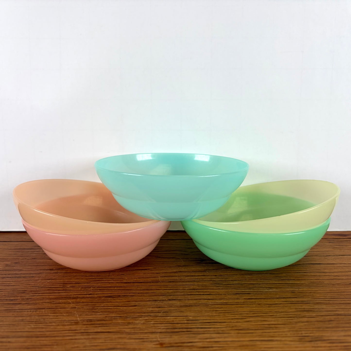 Vintage tupperware schaaltjes pastel