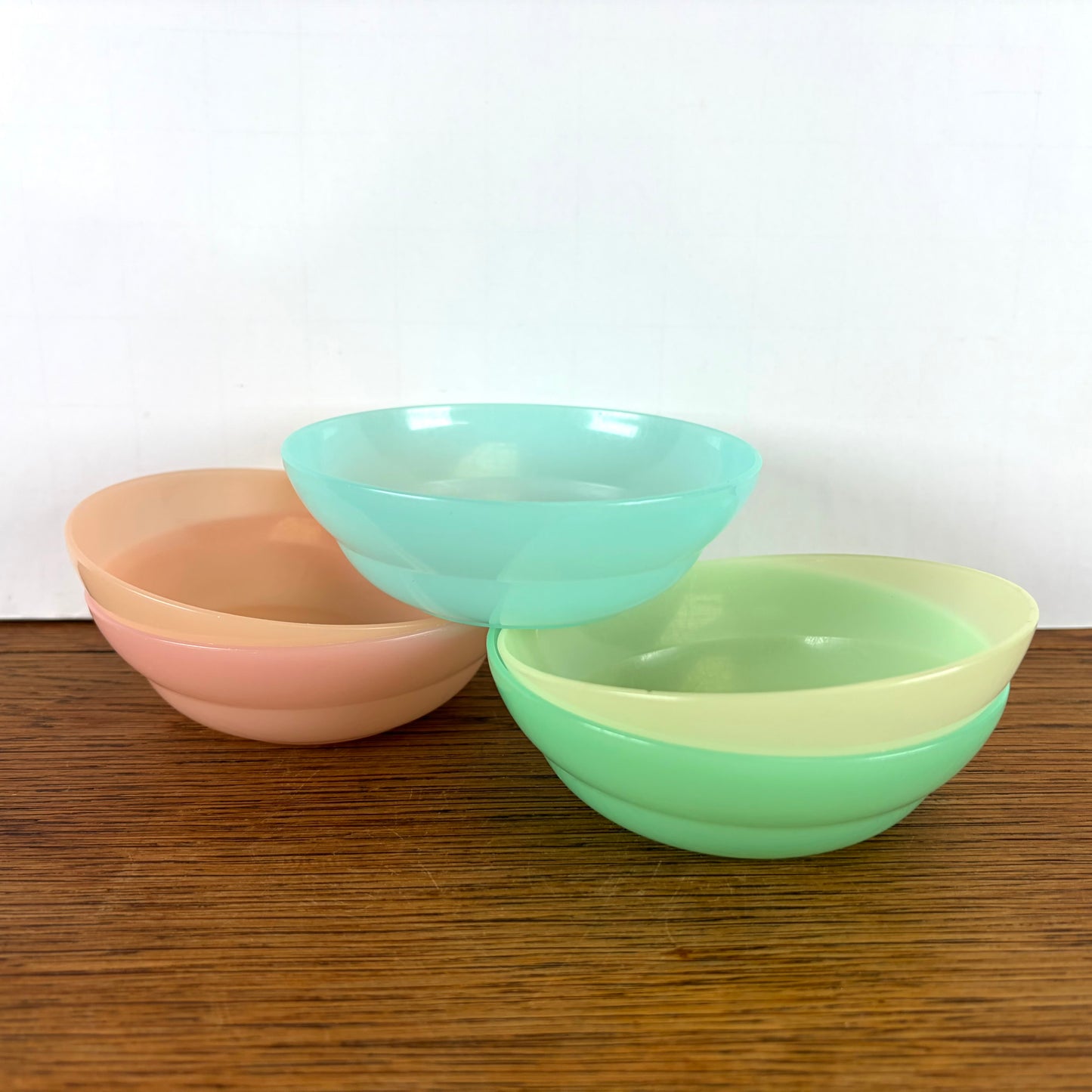 Vintage tupperware schaaltjes pastel