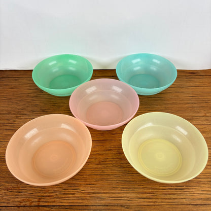 Vintage tupperware schaaltjes pastel