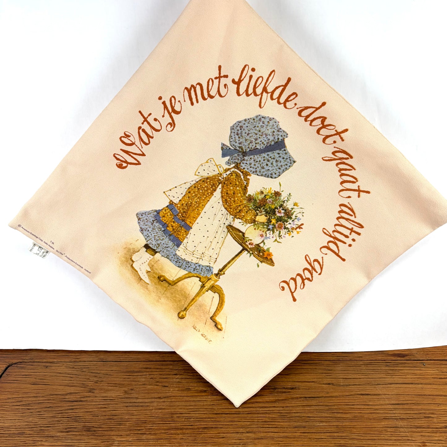 Vintage Holly Hobbie kussenhoesje