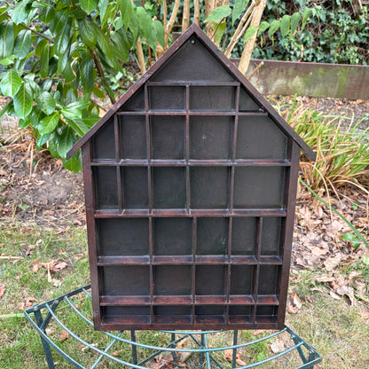 Vintage houten letterbak huisje