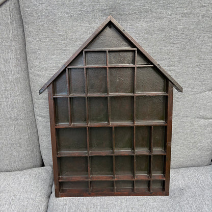 Vintage houten letterbak huisje