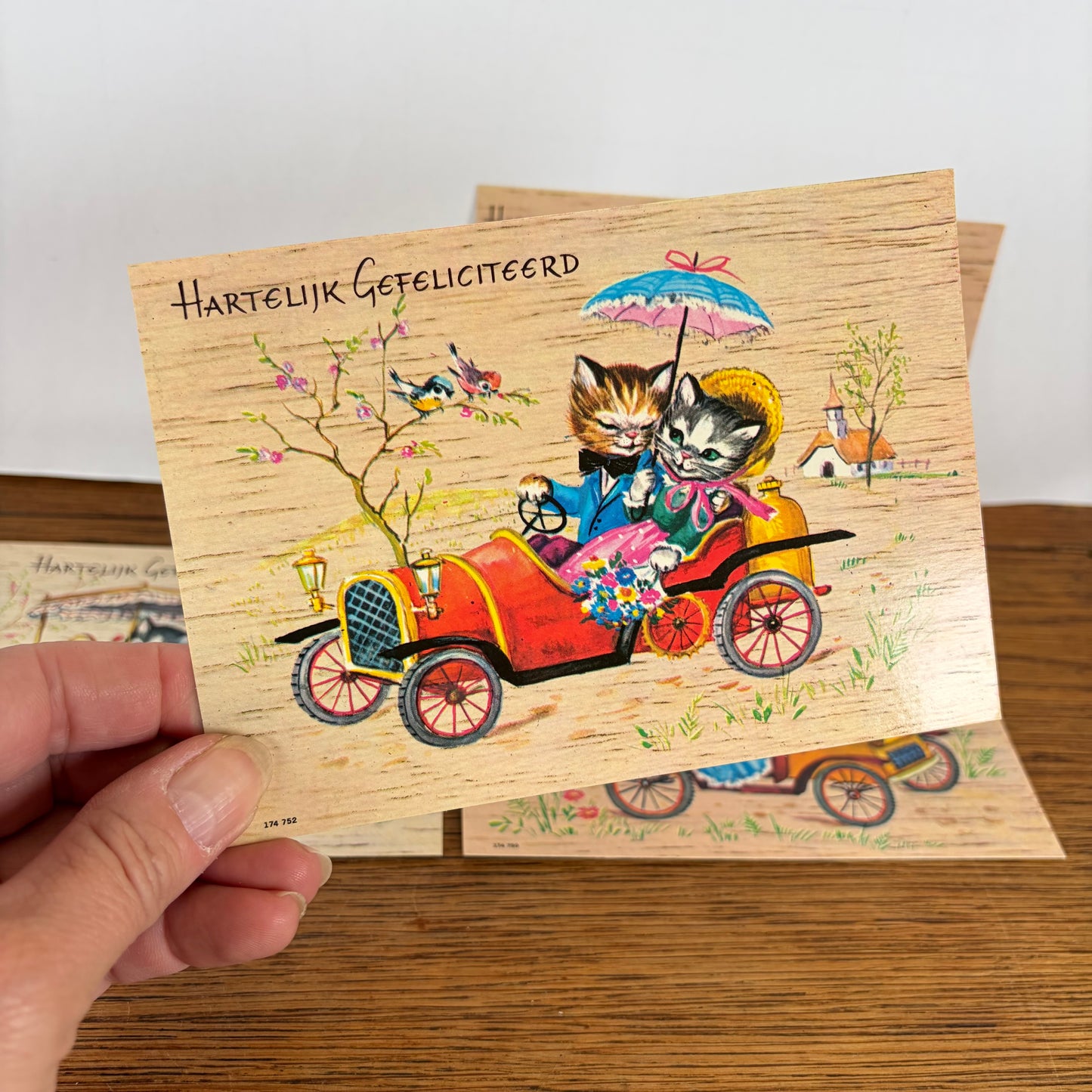 Vintage ansichtkaarten katten
