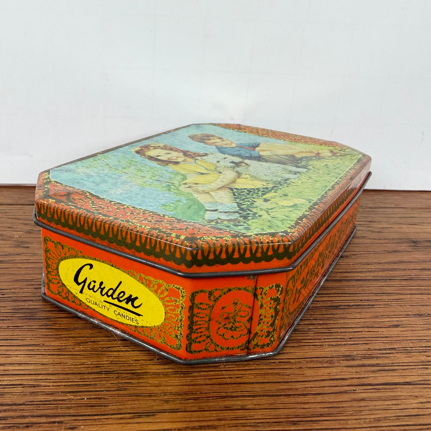 Vintage blikje Garden Quality Candies
