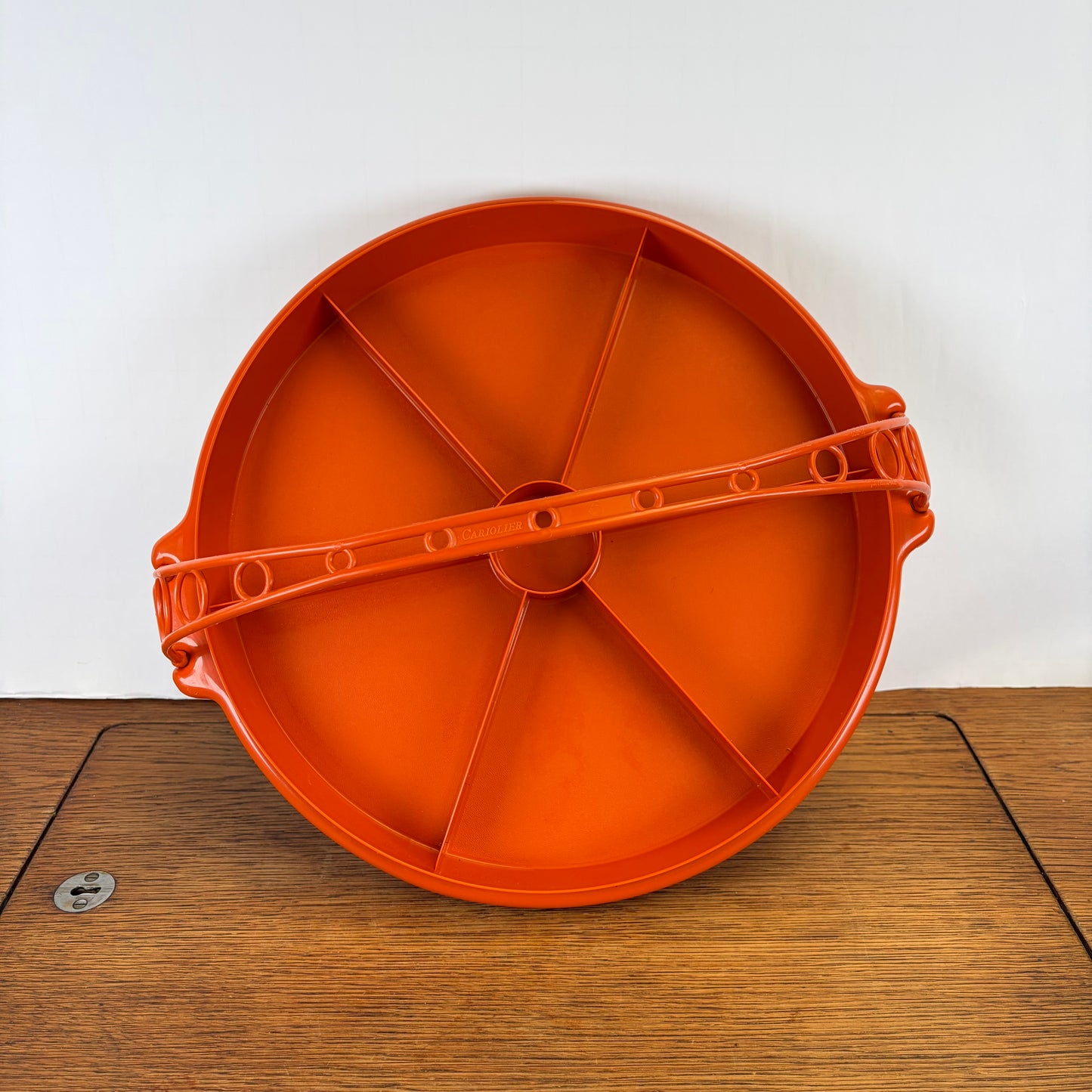 Vintage tupperware snackschaal met hengsel