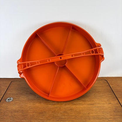 Vintage tupperware snackschaal met hengsel