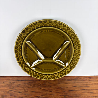 Vintage gourmet borden groen relief