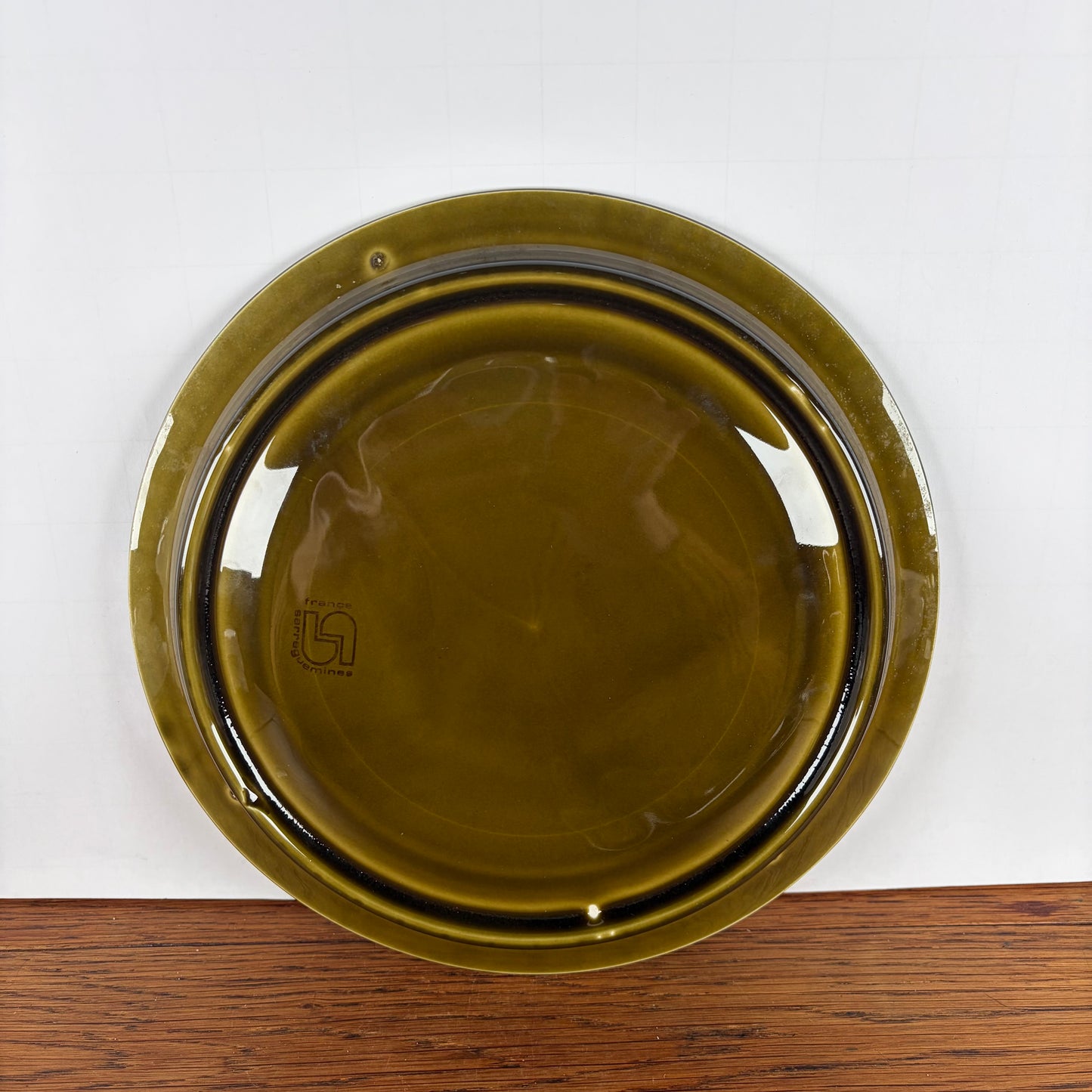 Vintage gourmet borden groen relief