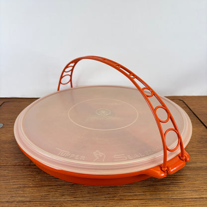 Vintage tupperware snackschaal met hengsel
