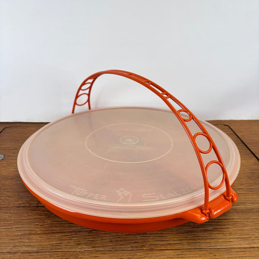 Vintage tupperware snackschaal met hengsel